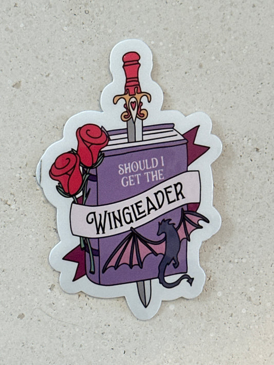 Should I Get The Wingleader - Purple - Sticker