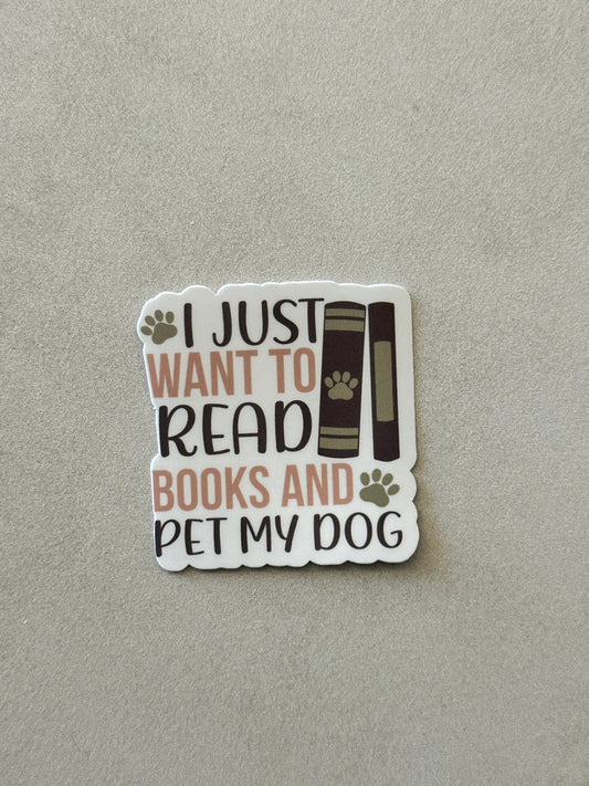 Books & Dogs - Sticker