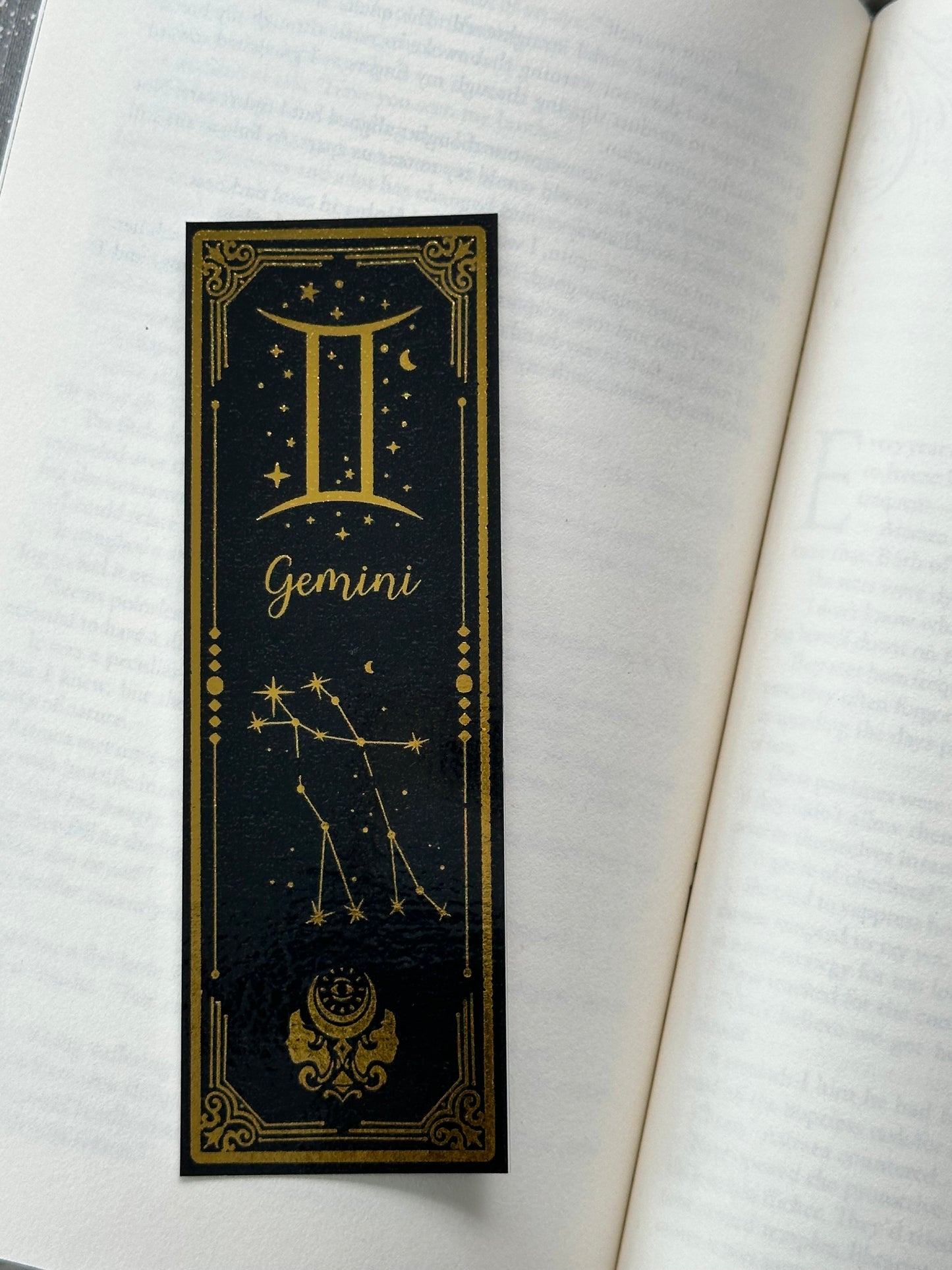 Gemini - Foil Bookmark - (Gold)