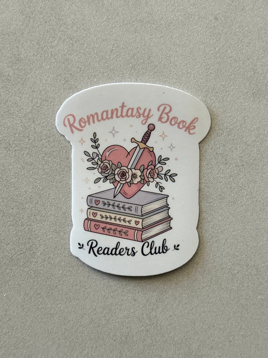 Romantasy Book Readers Club - Floral - Sticker