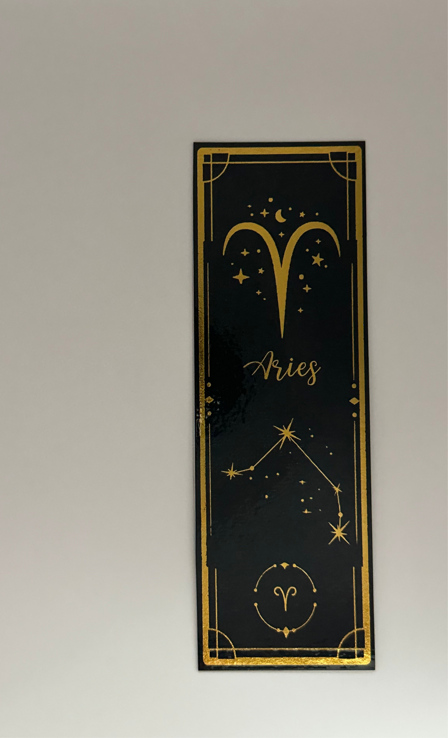 Aries - Foil Bookmark - (Gold)