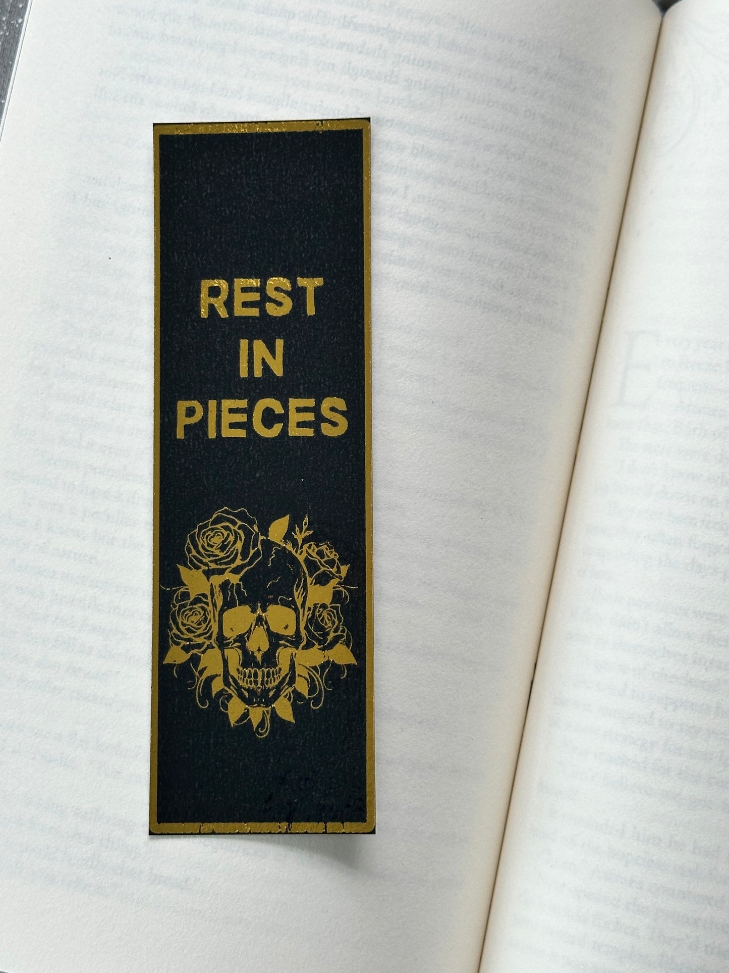 Rest In Pieces - Foil Bookmark - (Gold)