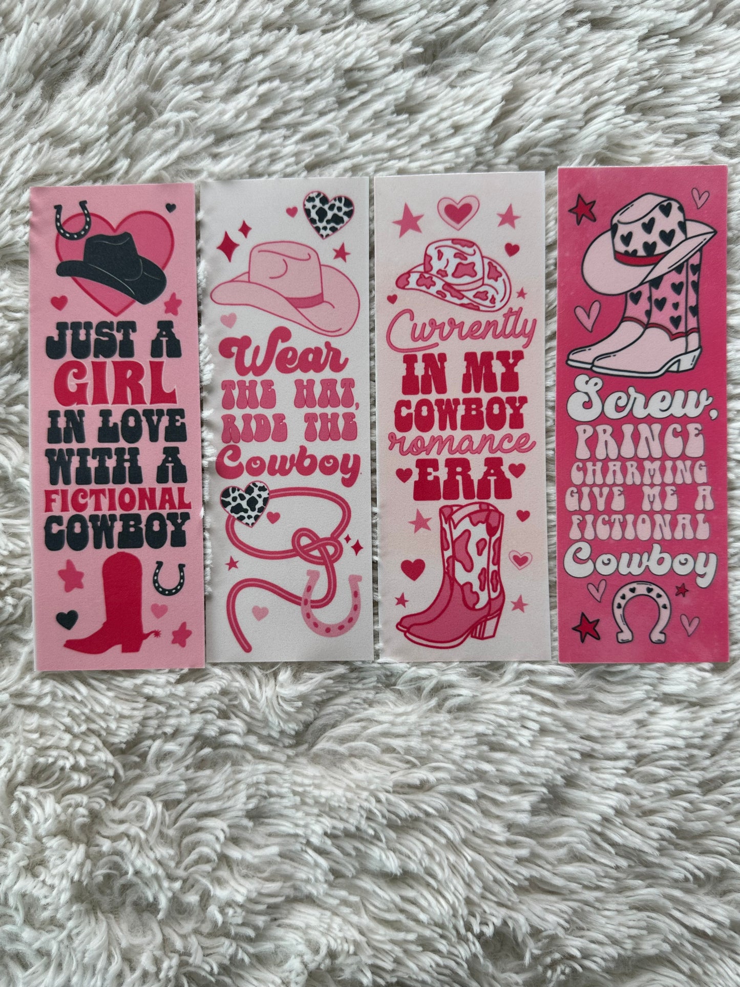 Cowboy Romance Bookmark Bundle - 4 Pack