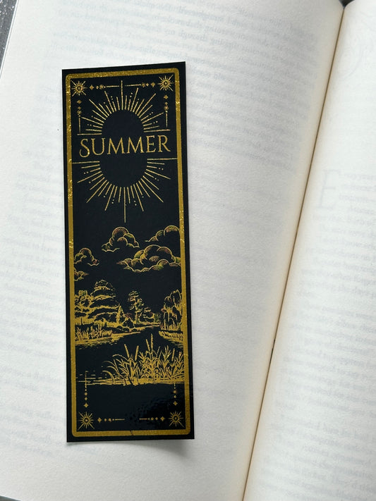 Summer - Foil Bookmark - (Gold)