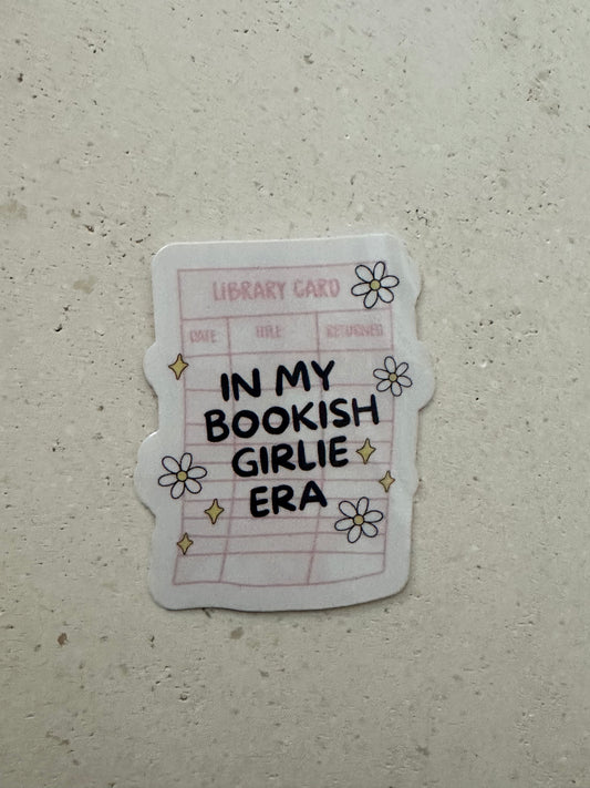 In My Bookish Girlie ERA - Sticker