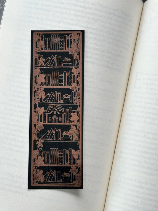 Bookshop - Foil Bookmark - (Rose Gold)