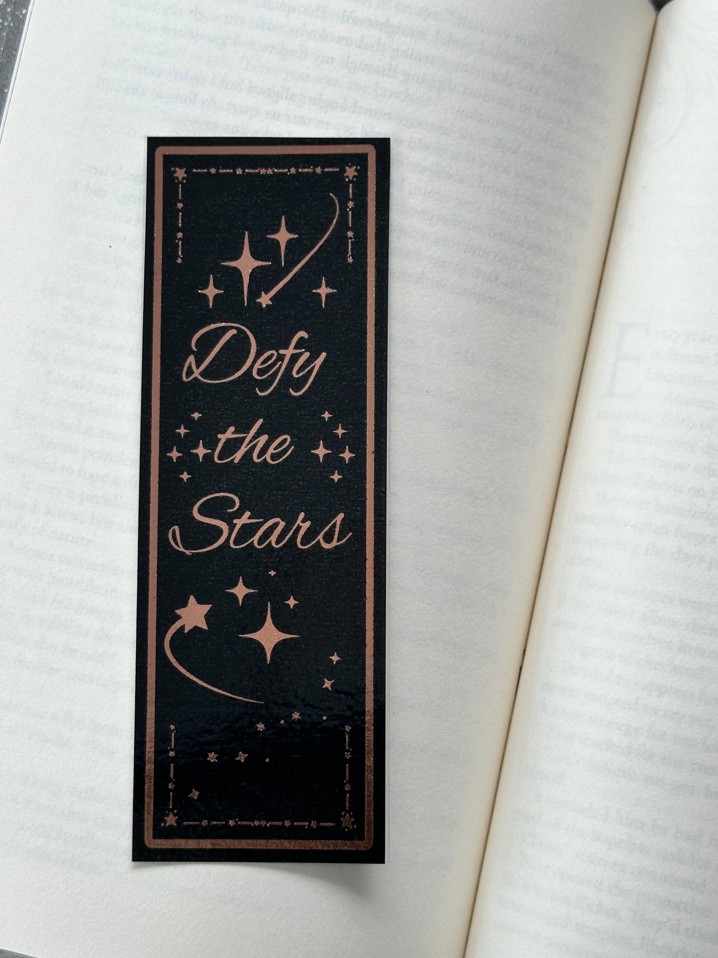 Defy The Stars - Foil Bookmark - (Rose Gold)