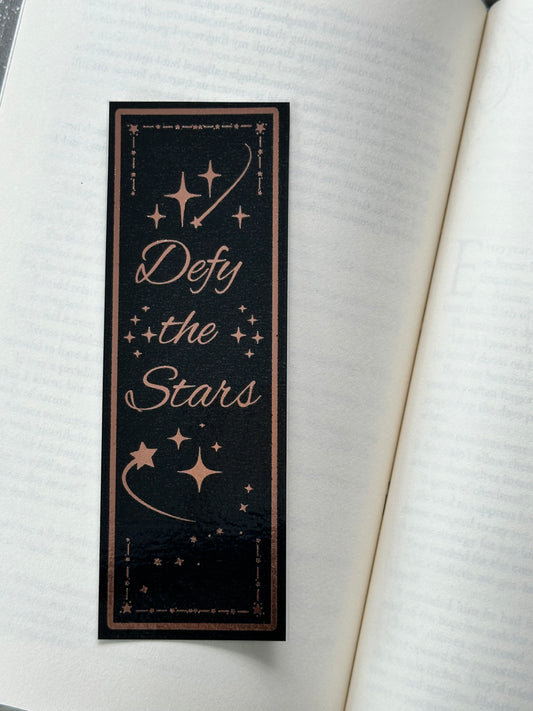 Defy The Stars - Foil Bookmark - (Rose Gold)