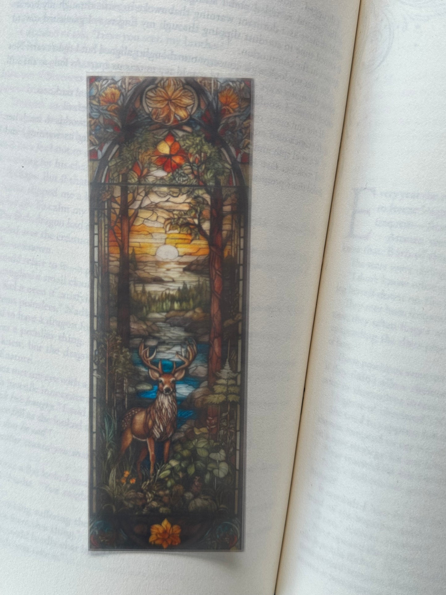 Stained Glass Style Landscape - Bookmark (35)