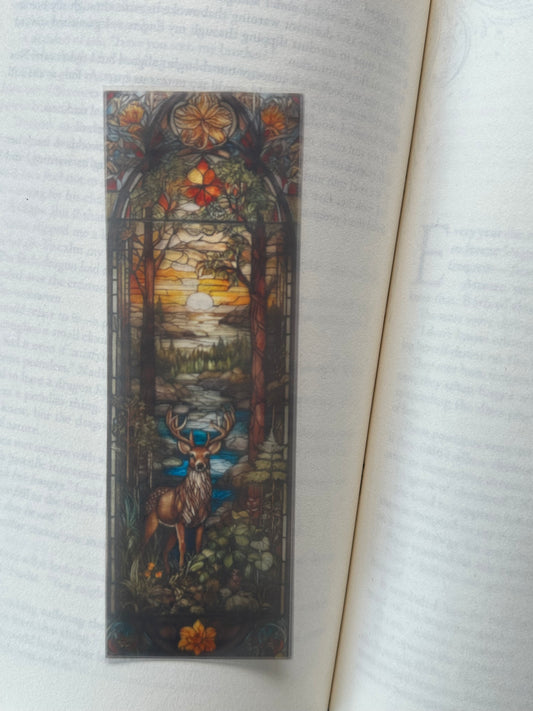 Stained Glass Style Landscape - Bookmark (35)