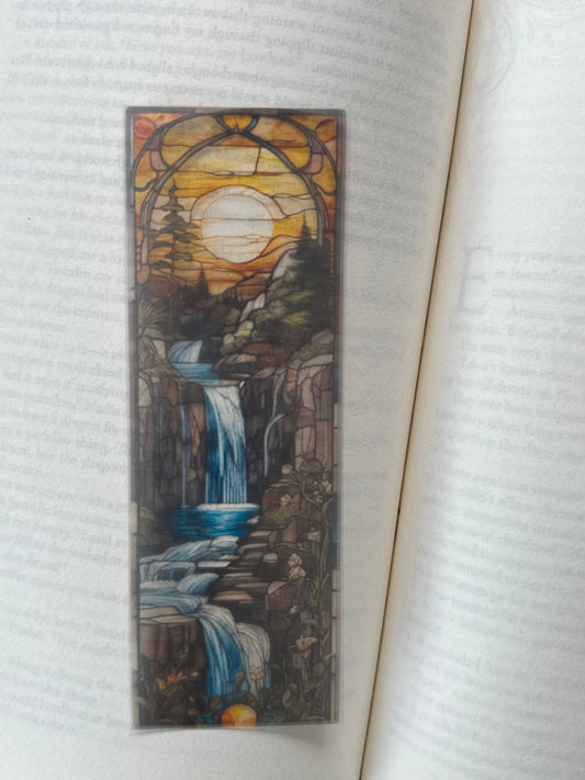 Stained Glass Style Landscape - Bookmark (43)