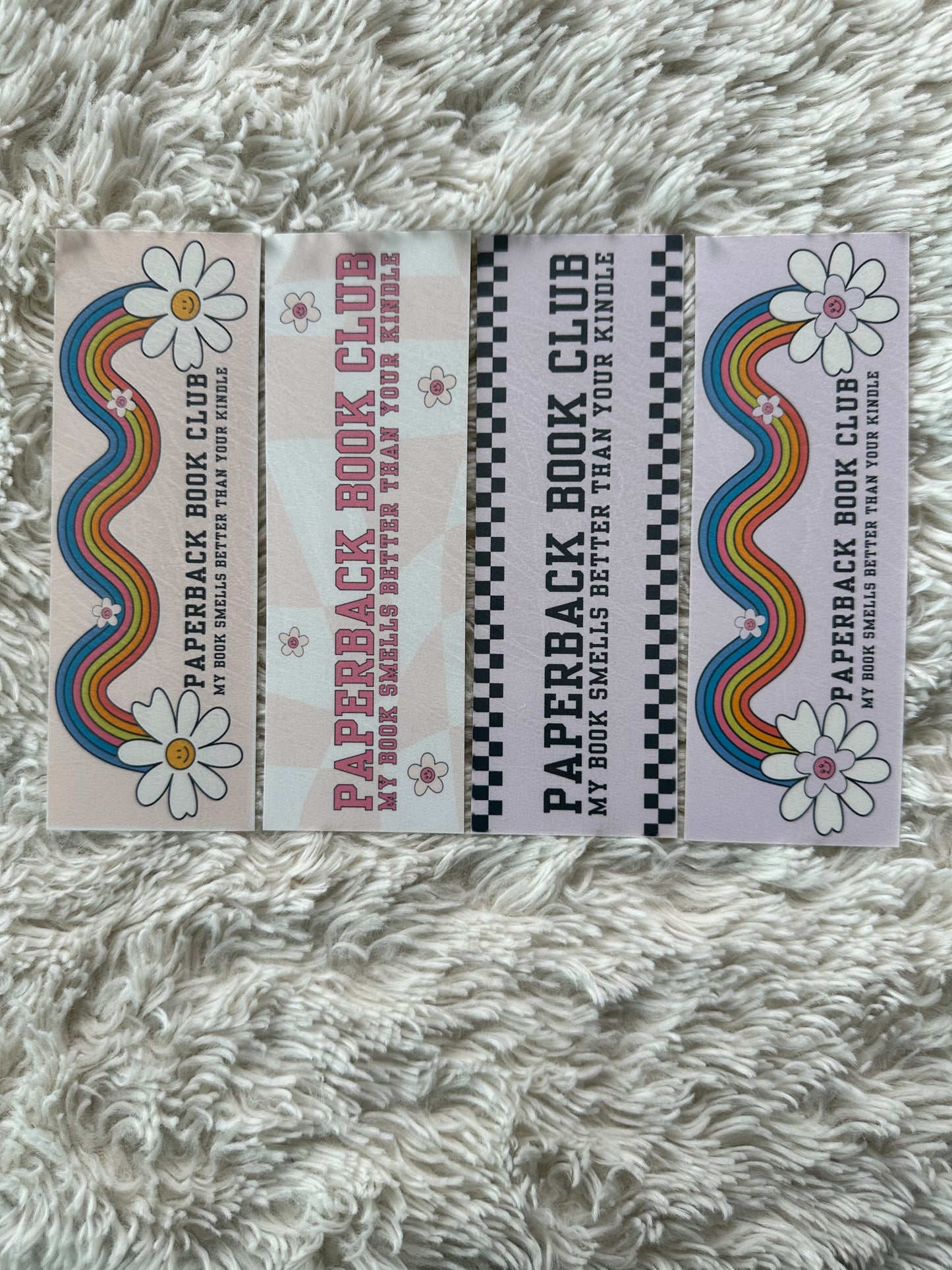 Retro Paperback Bookclub Bookmark Bundle - 4 Pack