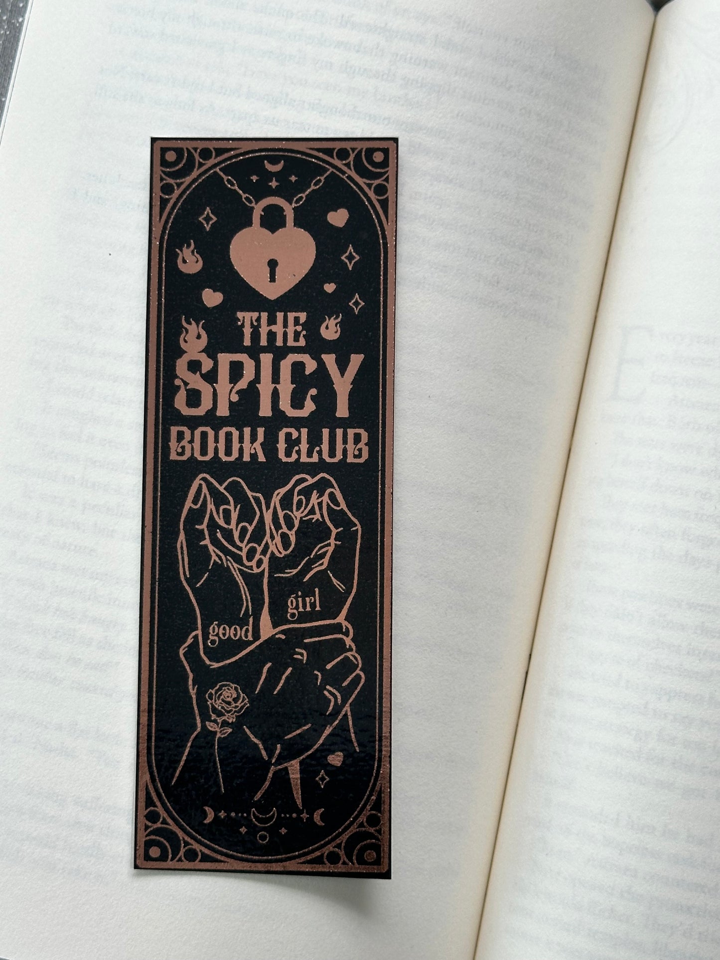 Spicy Book Club - Foil Bookmark - (Rose Gold)