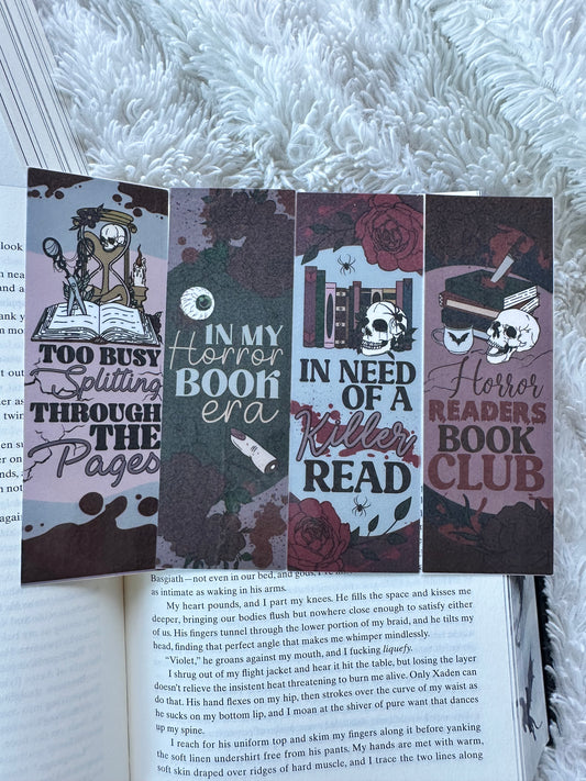 Horror Reader Bookmark Bundle - 4 Pack