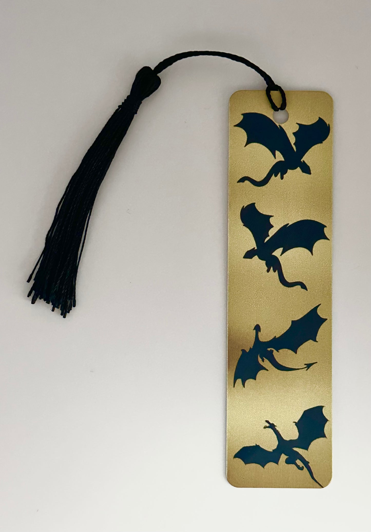 Black Dragon - Metal Bookmark