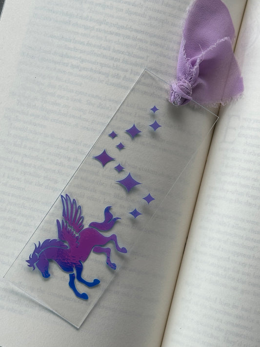 Shimmering Pegasus - Acrylic Bookmark