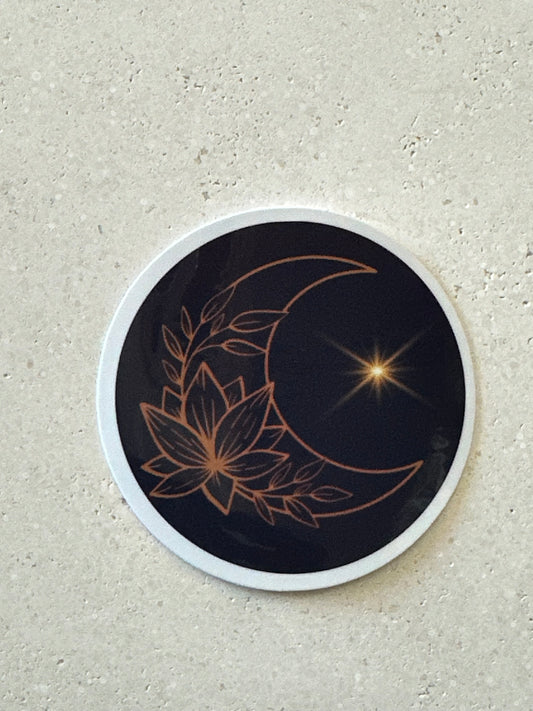 Moon & Star - Sticker