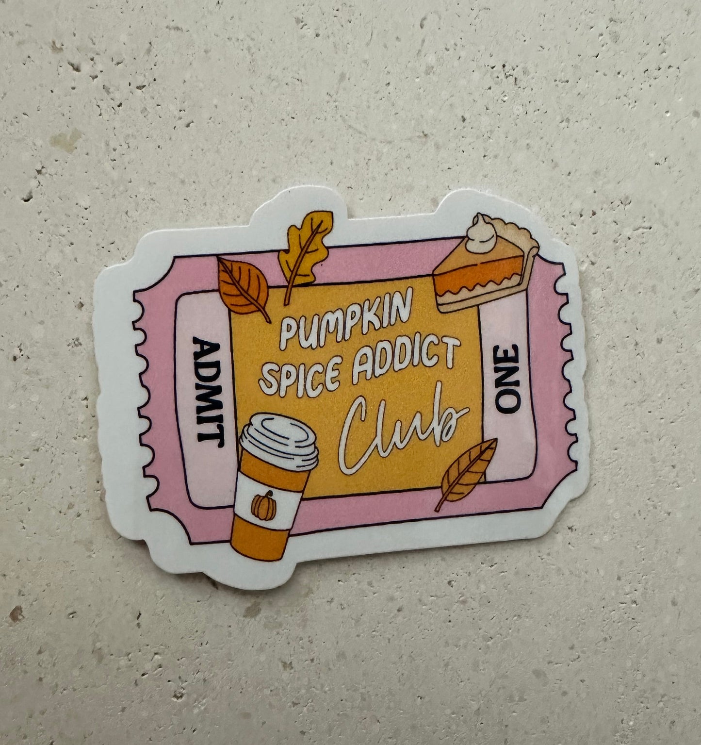 Pumpkin Spice Addict Club - Sticker