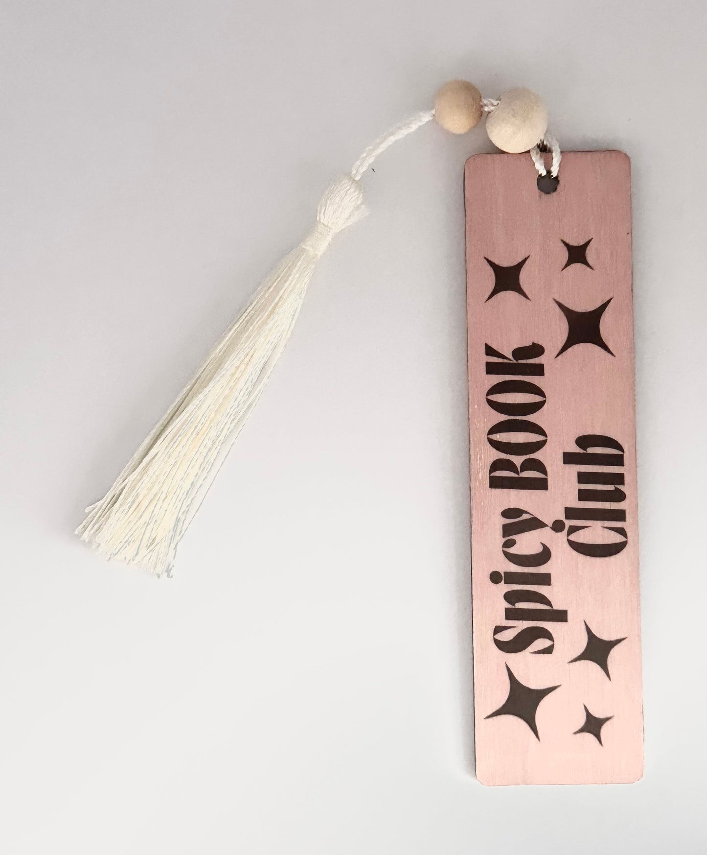 Spicy Book Club - Wood Bookmark - (Rose)