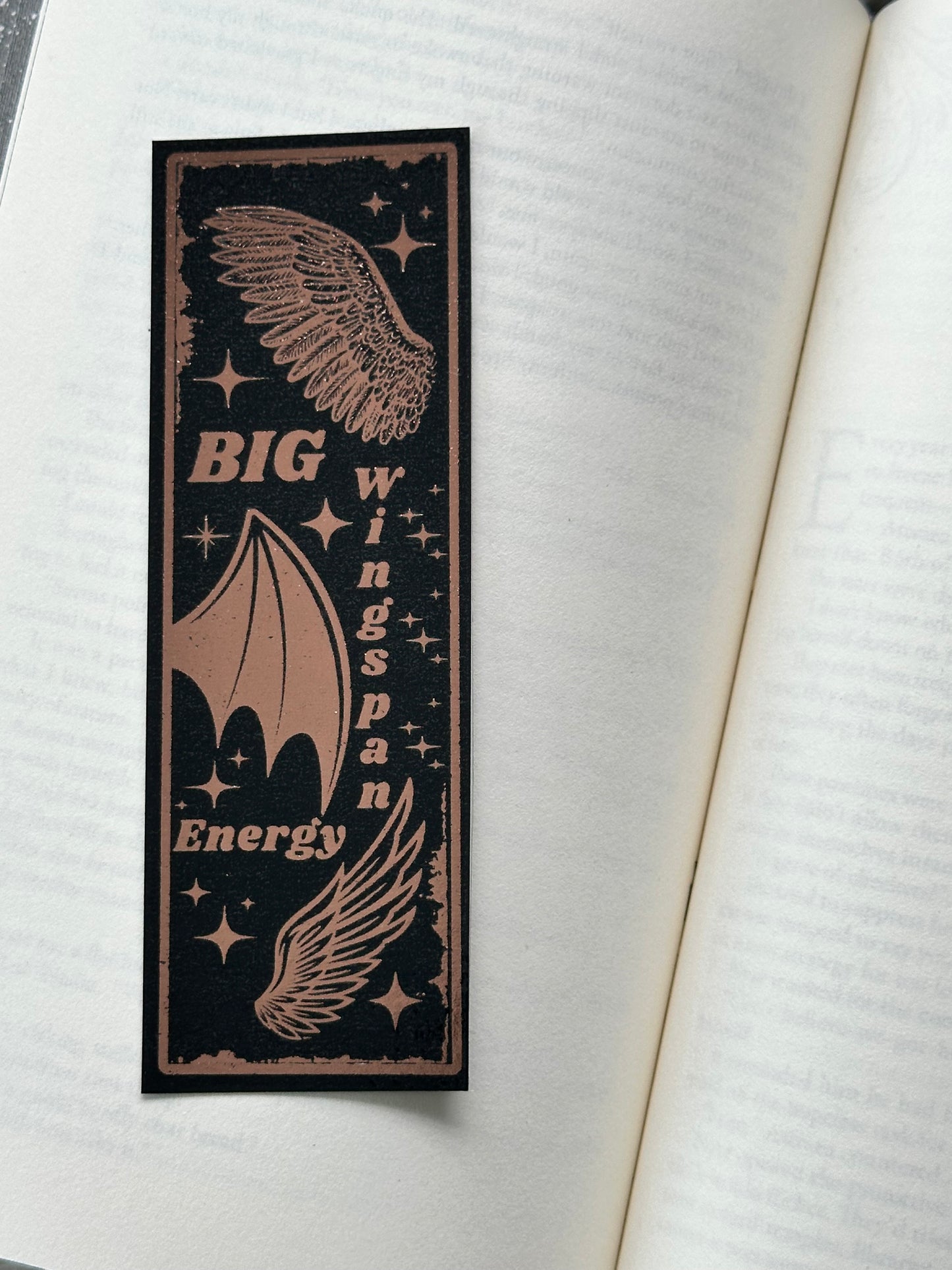 Big Wingspan Energy - Foil Bookmark - (Rose Gold)