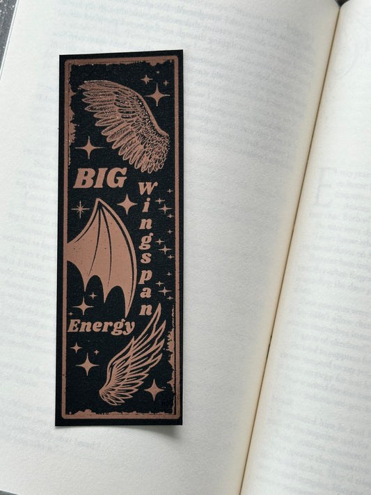 Big Wingspan Energy - Foil Bookmark - (Rose Gold)