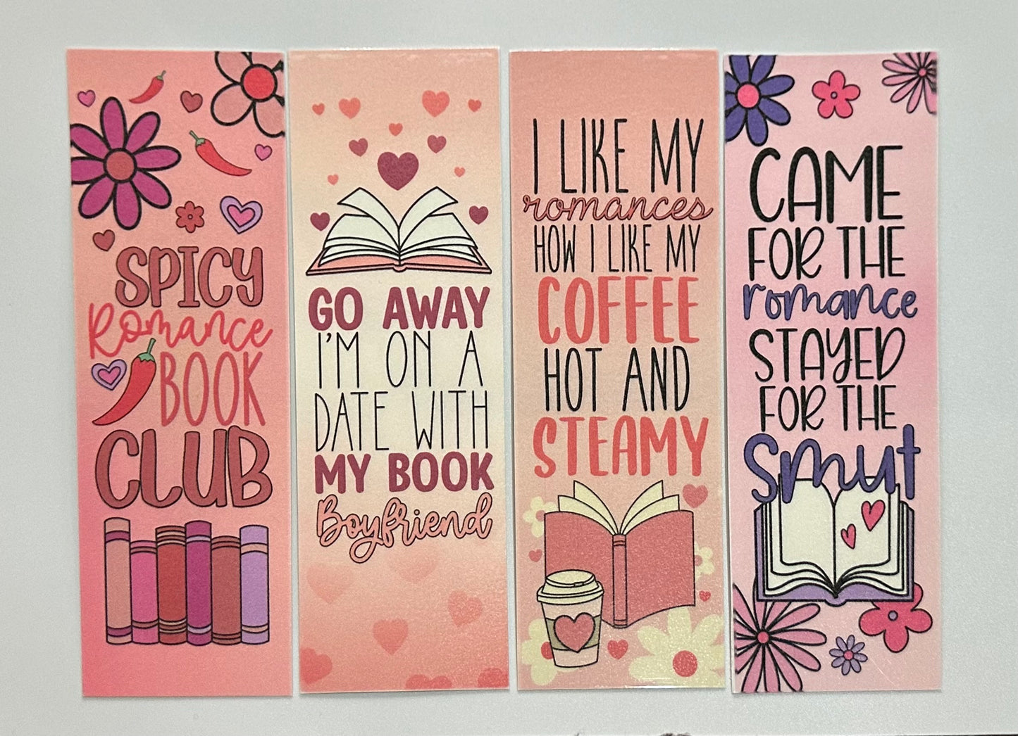 Spicy Romance Bookmark Bundle - 4 Pack