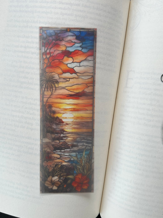 Stained Glass Style Landscape - Bookmark (6)