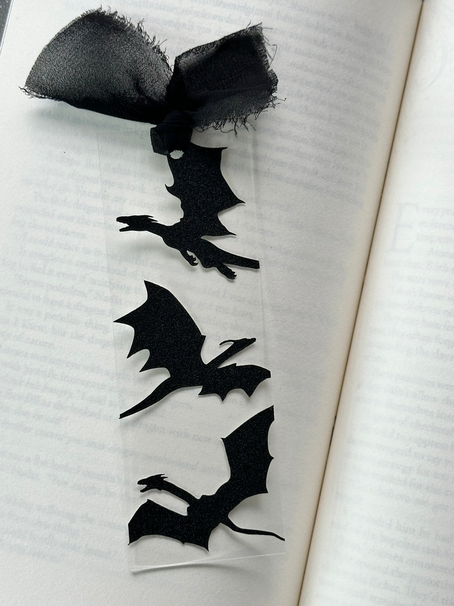Black Dragon - Acrylic Bookmark