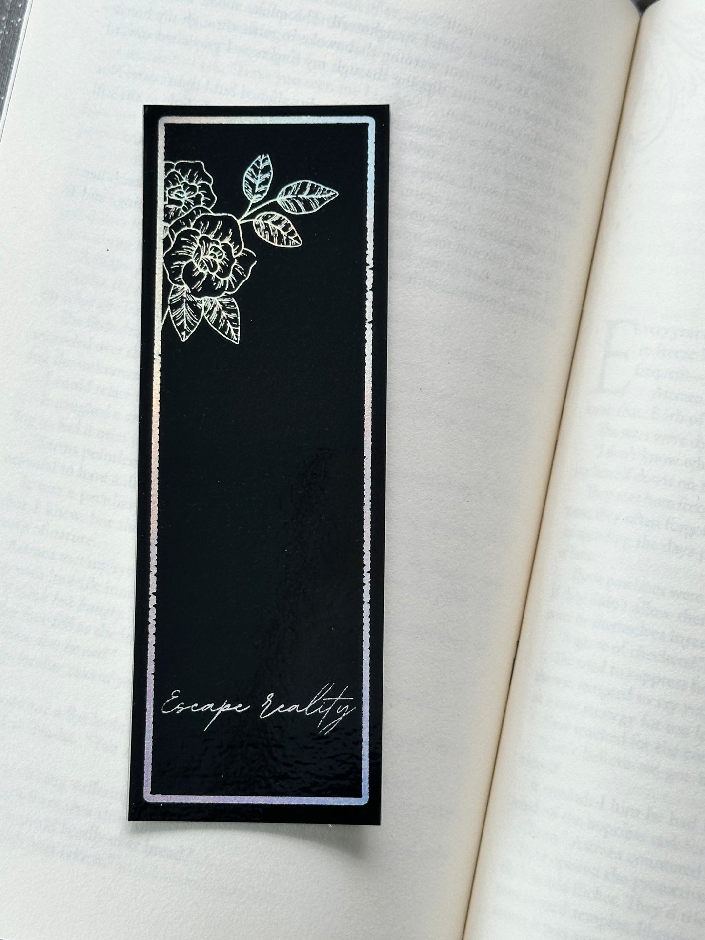 Escape Reality - Foil Bookmark - (Silver Holographic)