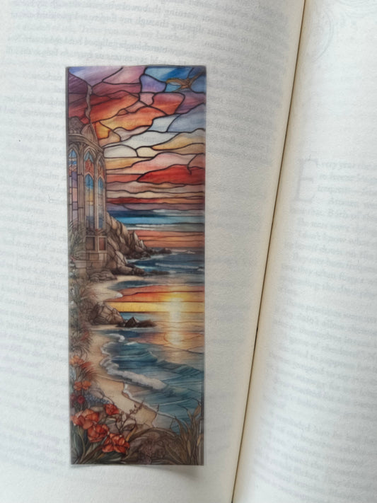 Stained Glass Style Landscape - Bookmark (92)