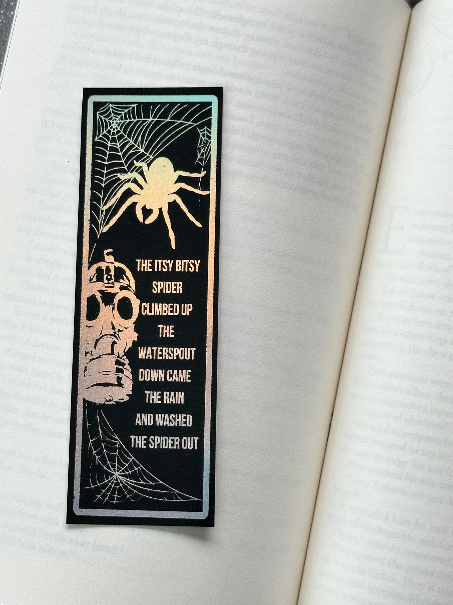 The Itsy Bitsy Spider - Foil Bookmark - (Silver Holographic)