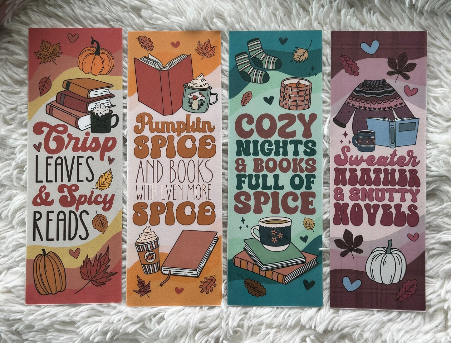 Spicy Fall Bookmark Bundle - 4 Pack