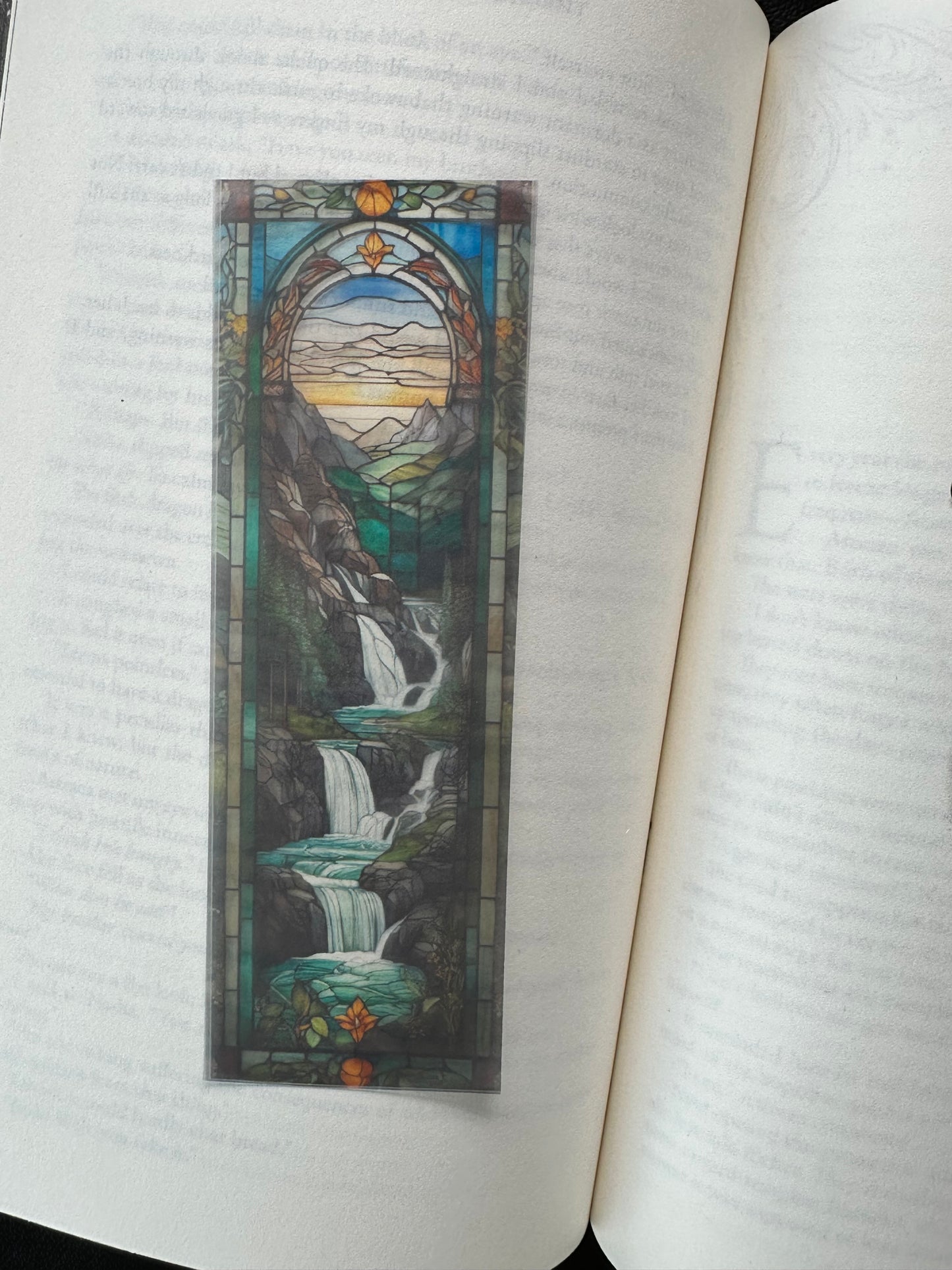 Stained Glass Style Landscape - Bookmark (18)