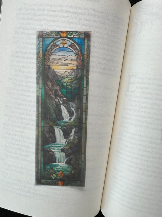 Stained Glass Style Landscape - Bookmark (18)