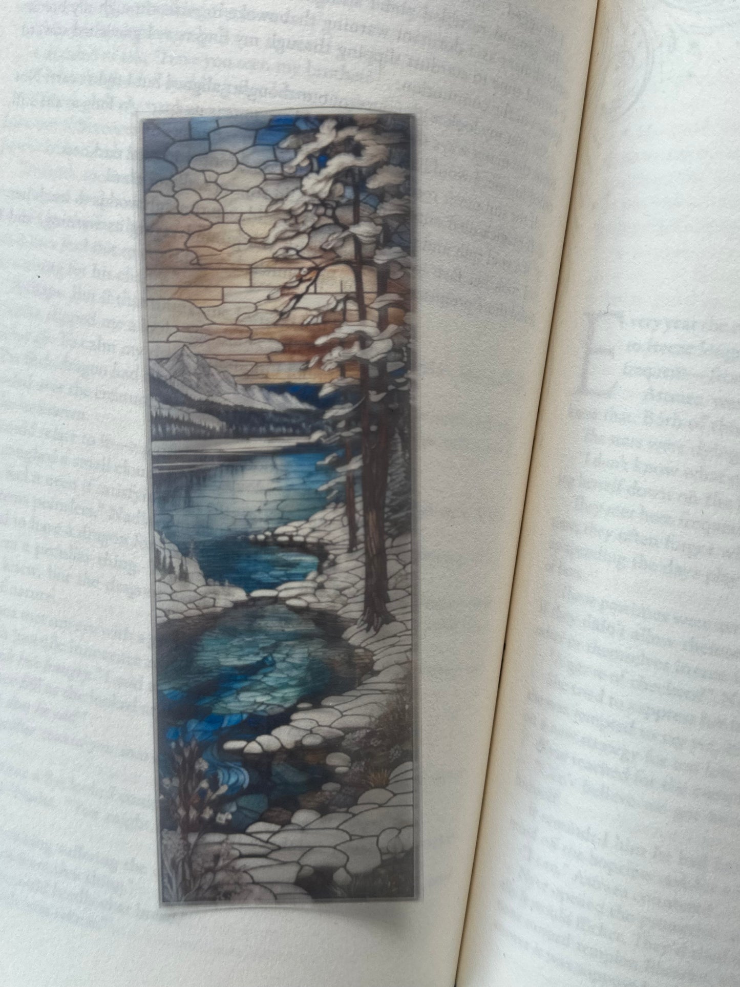 Stained Glass Style Landscape - Bookmark (89)