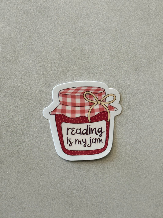 Reading Is My Jam - Sticker