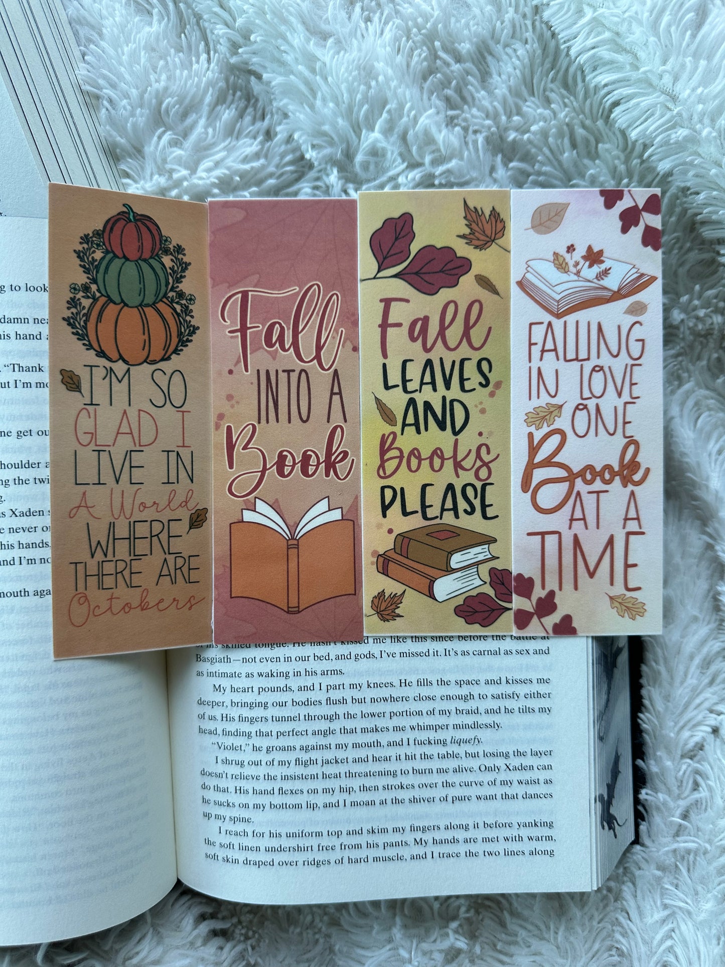 Autumn Leaves Bookmark Bundle - 4 Pack