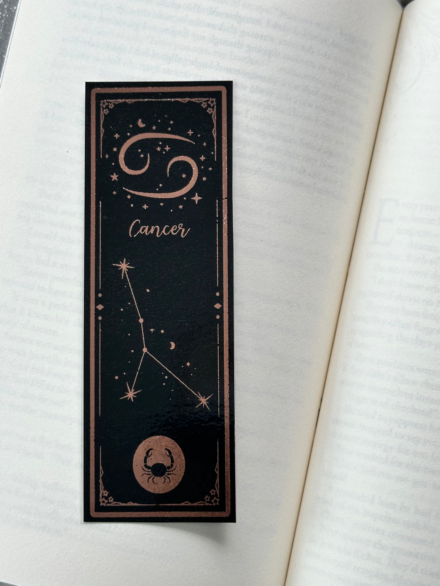 Cancer - Foil Bookmark - (Rose Gold)