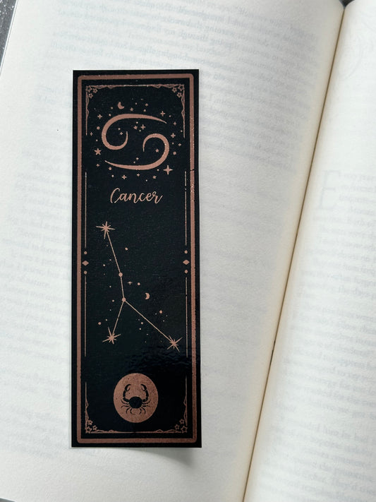 Cancer - Foil Bookmark - (Rose Gold)
