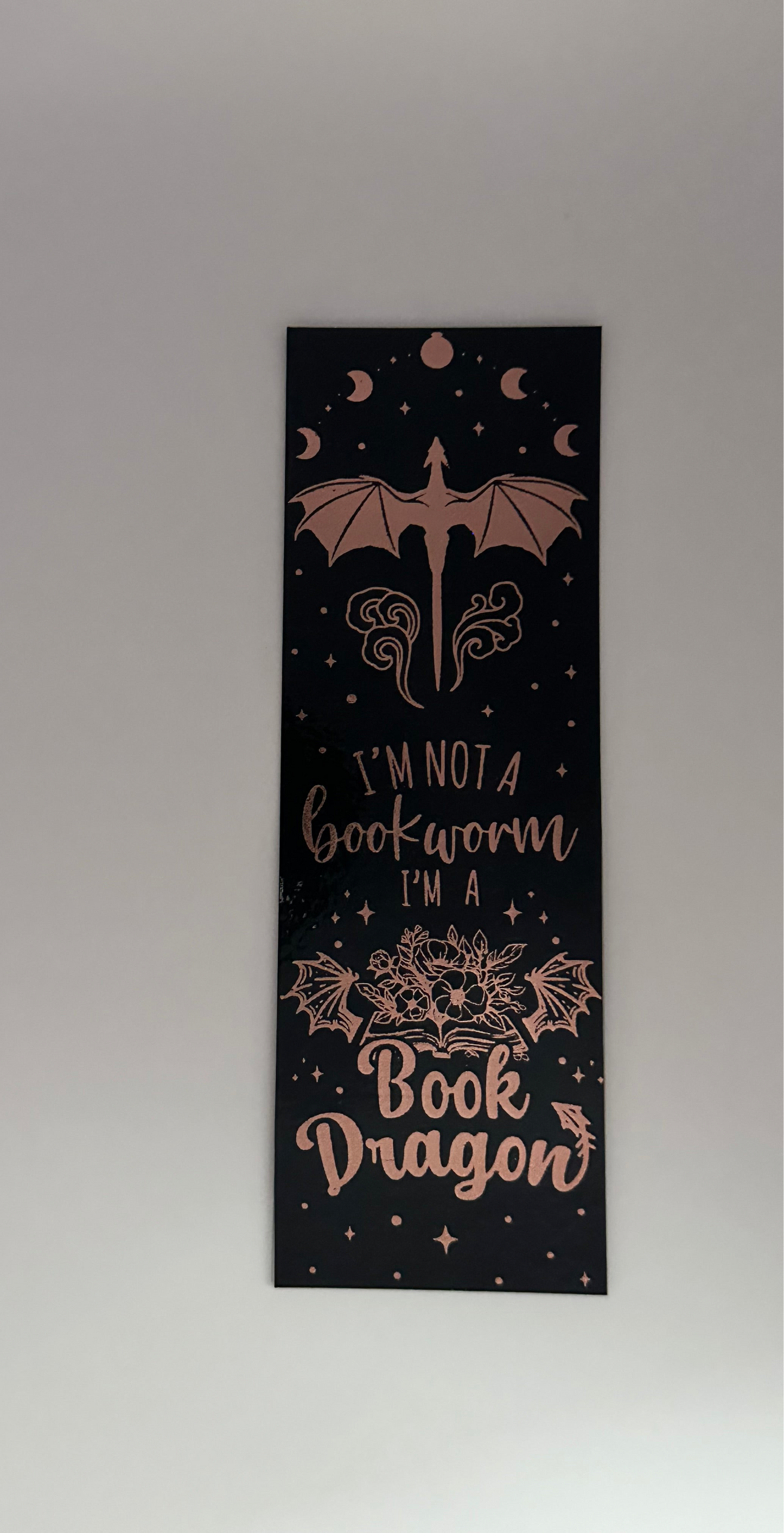 I’m Not A Bookworm - Foil Bookmark - (Rose Gold)