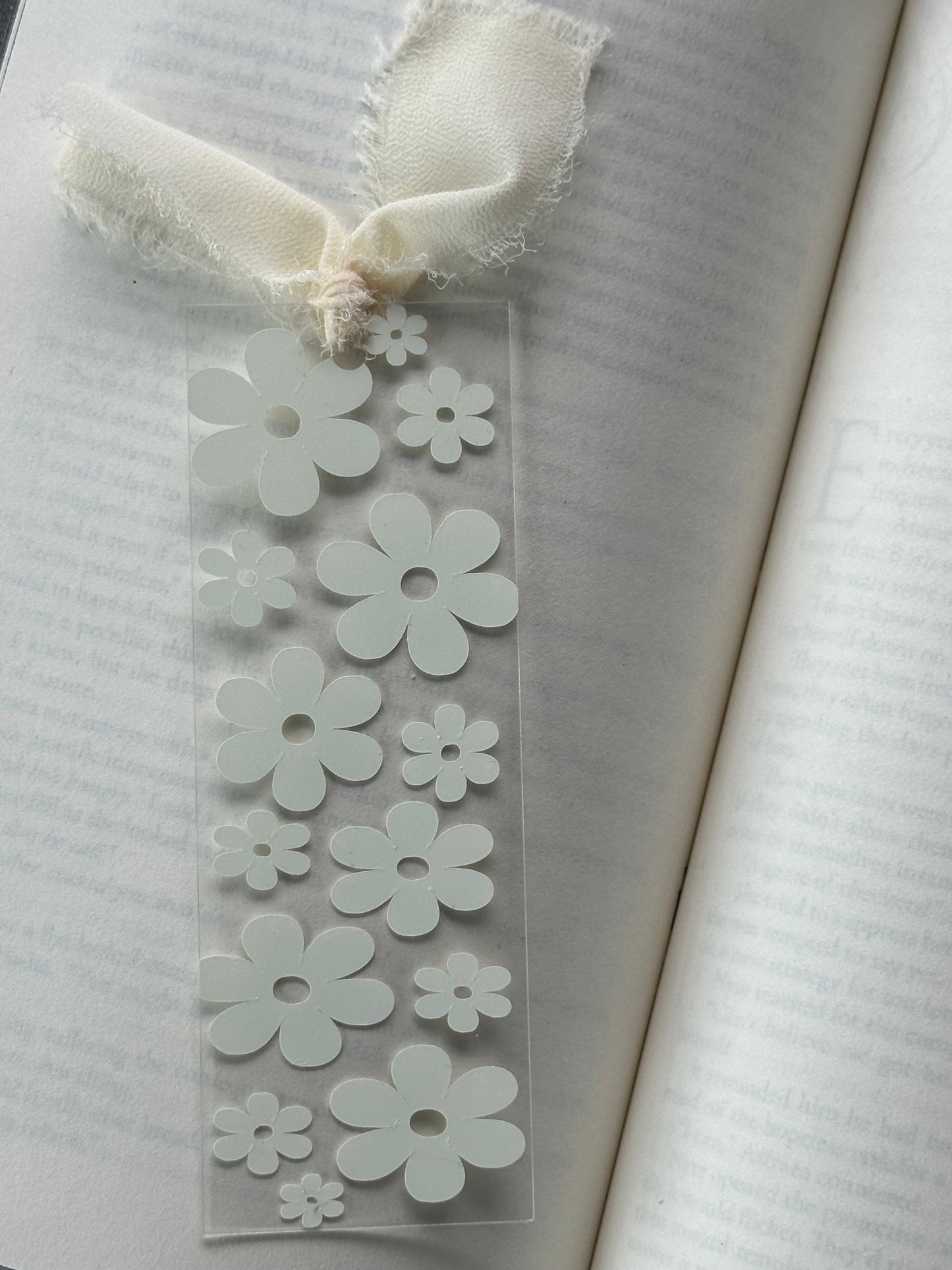 Glow In The Dark - Daisies - Acrylic Bookmark