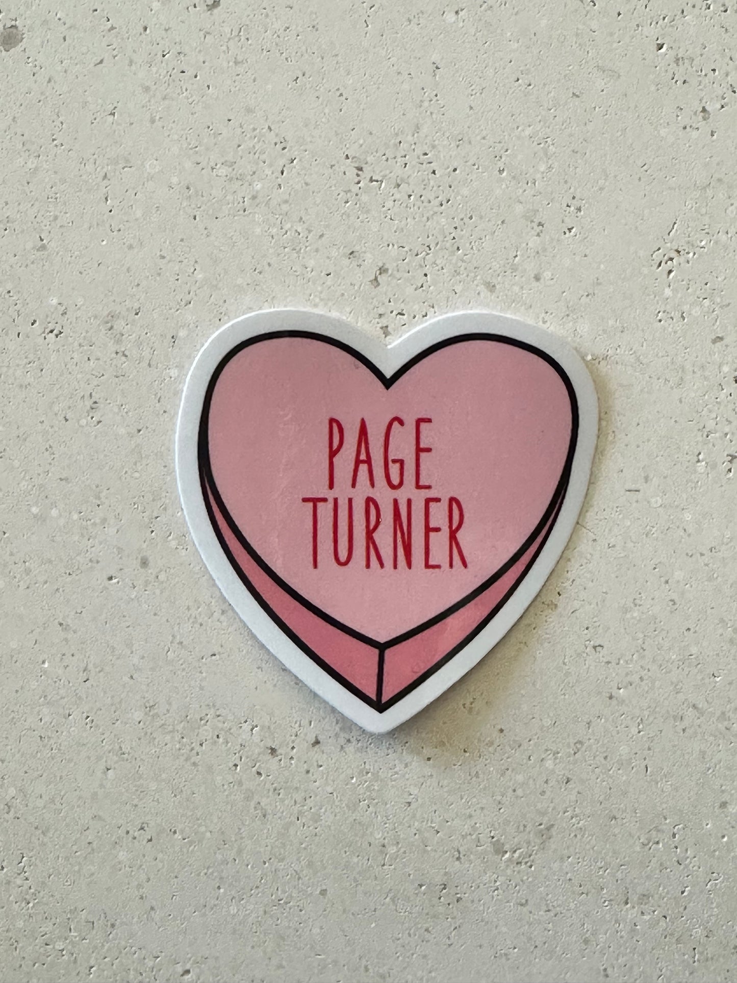 Page Turner Heart - Sticker