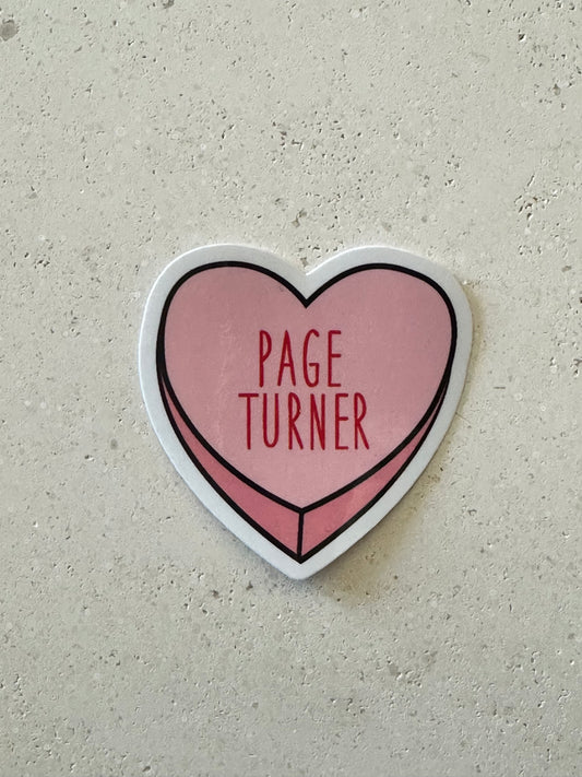 Page Turner Heart - Sticker