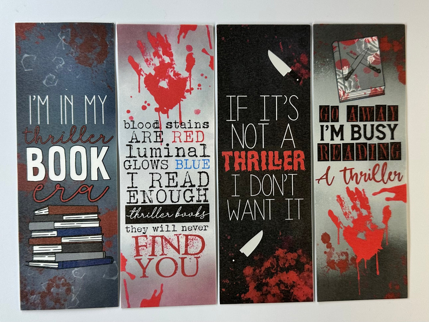 Thriller Bookmark Bundle - 4 Pack