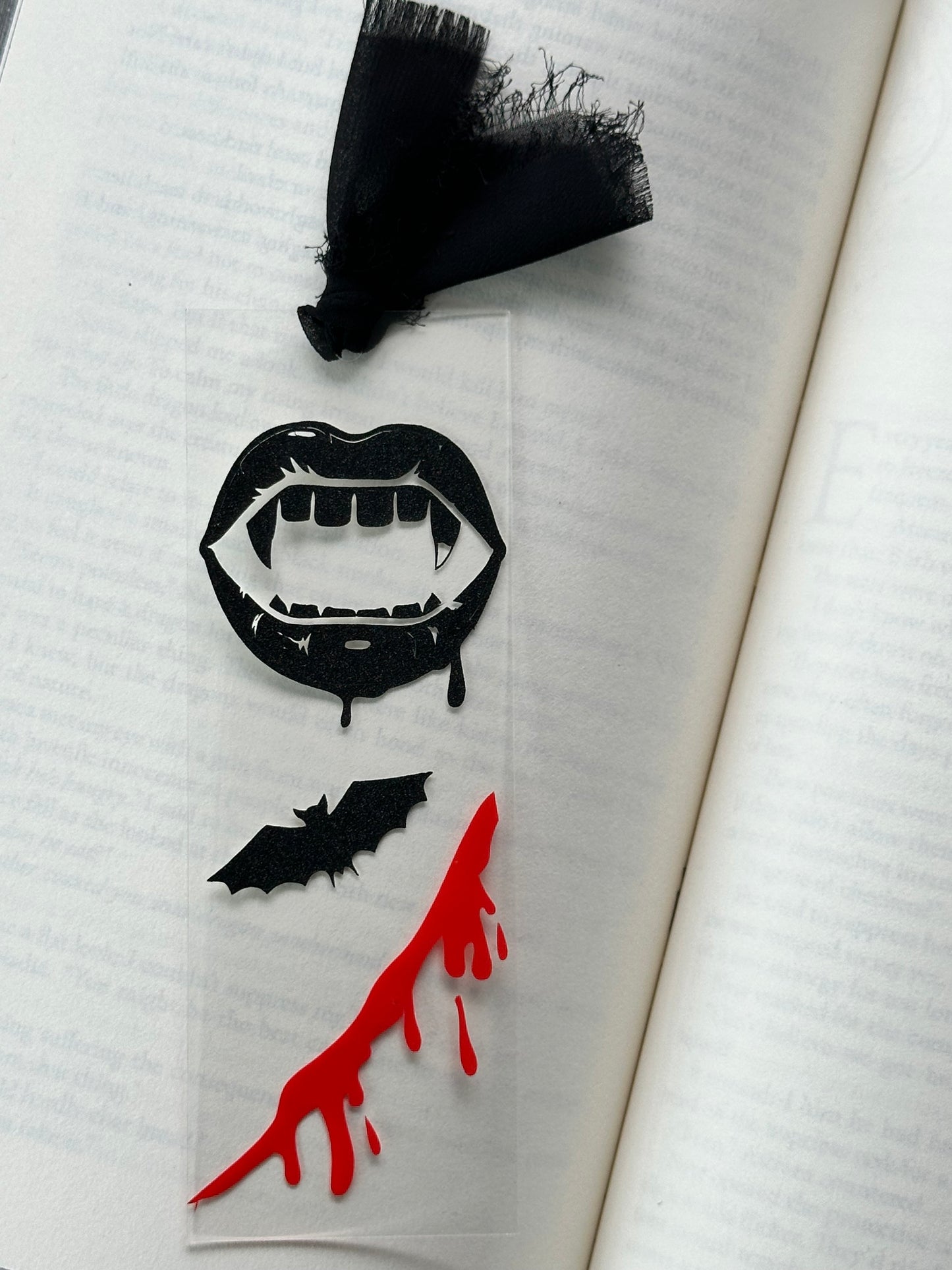 Vampire Fangs - Acrylic Bookmark