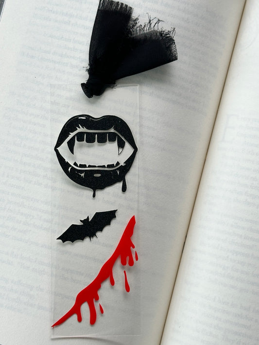 Vampire Fangs - Acrylic Bookmark