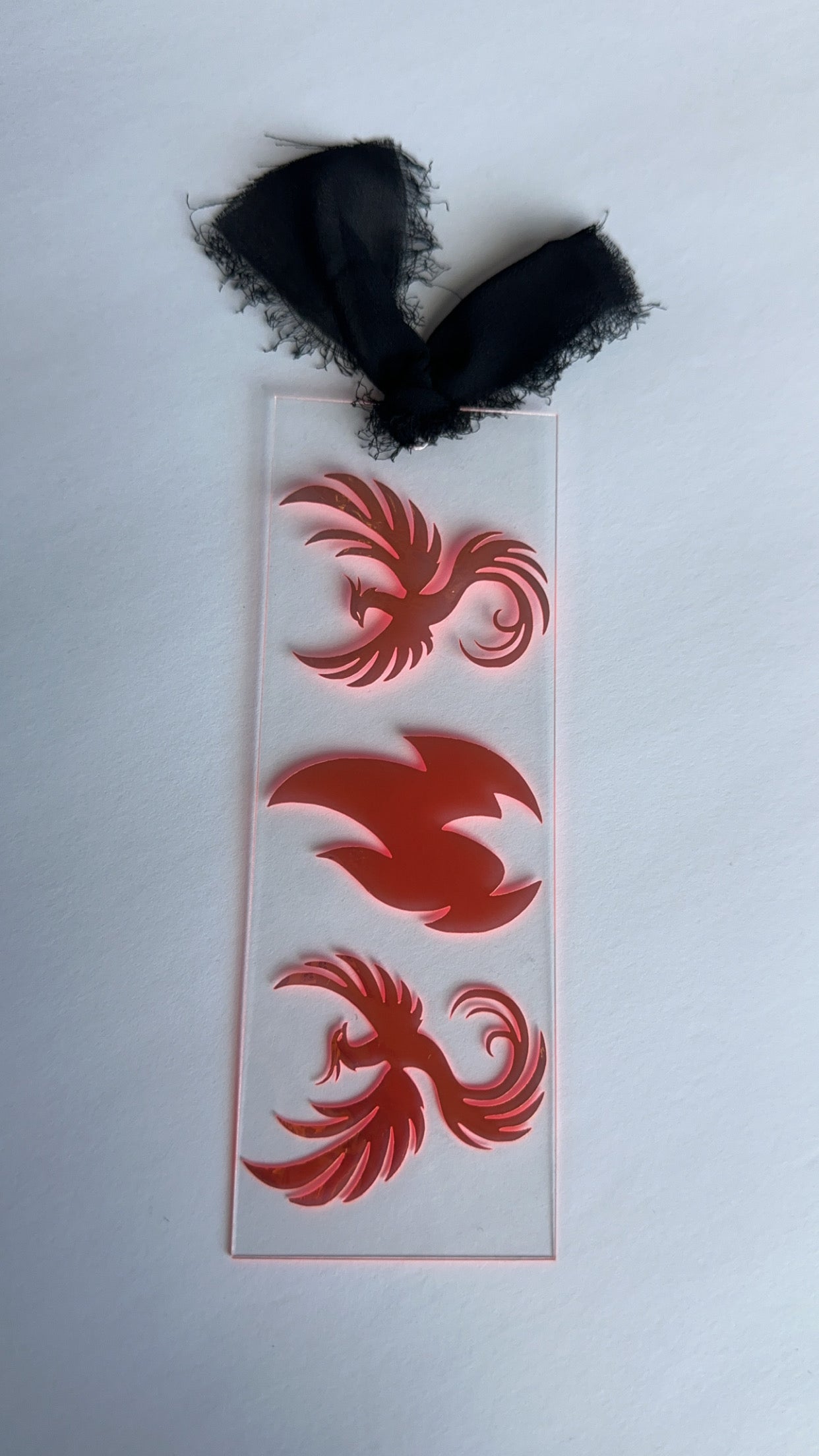 Flaming Phoenixes - Acrylic Bookmark