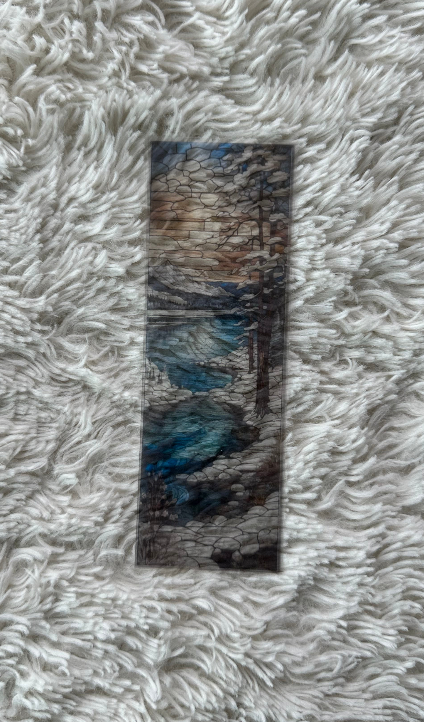 Stained Glass Style Landscape - Bookmark (89)
