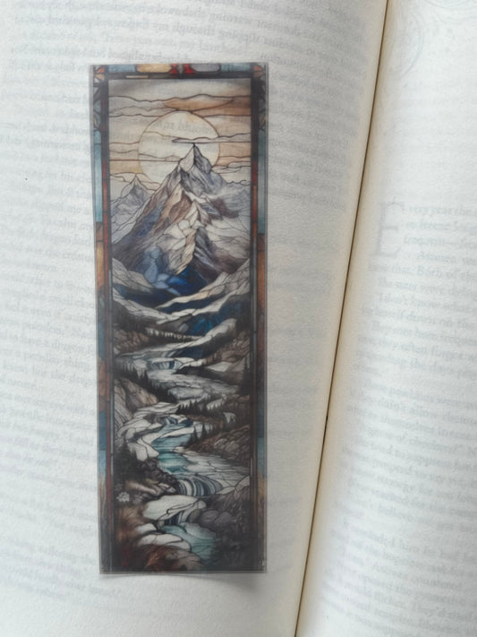 Stained Glass Style Landscape - Bookmark (86)
