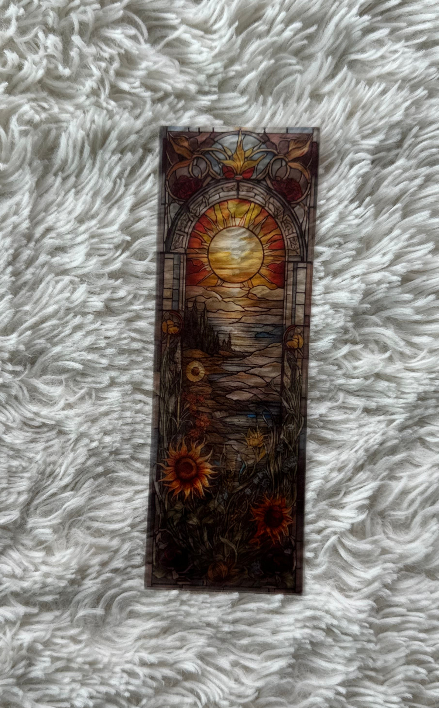Stained Glass Style Landscape - Bookmark (95)